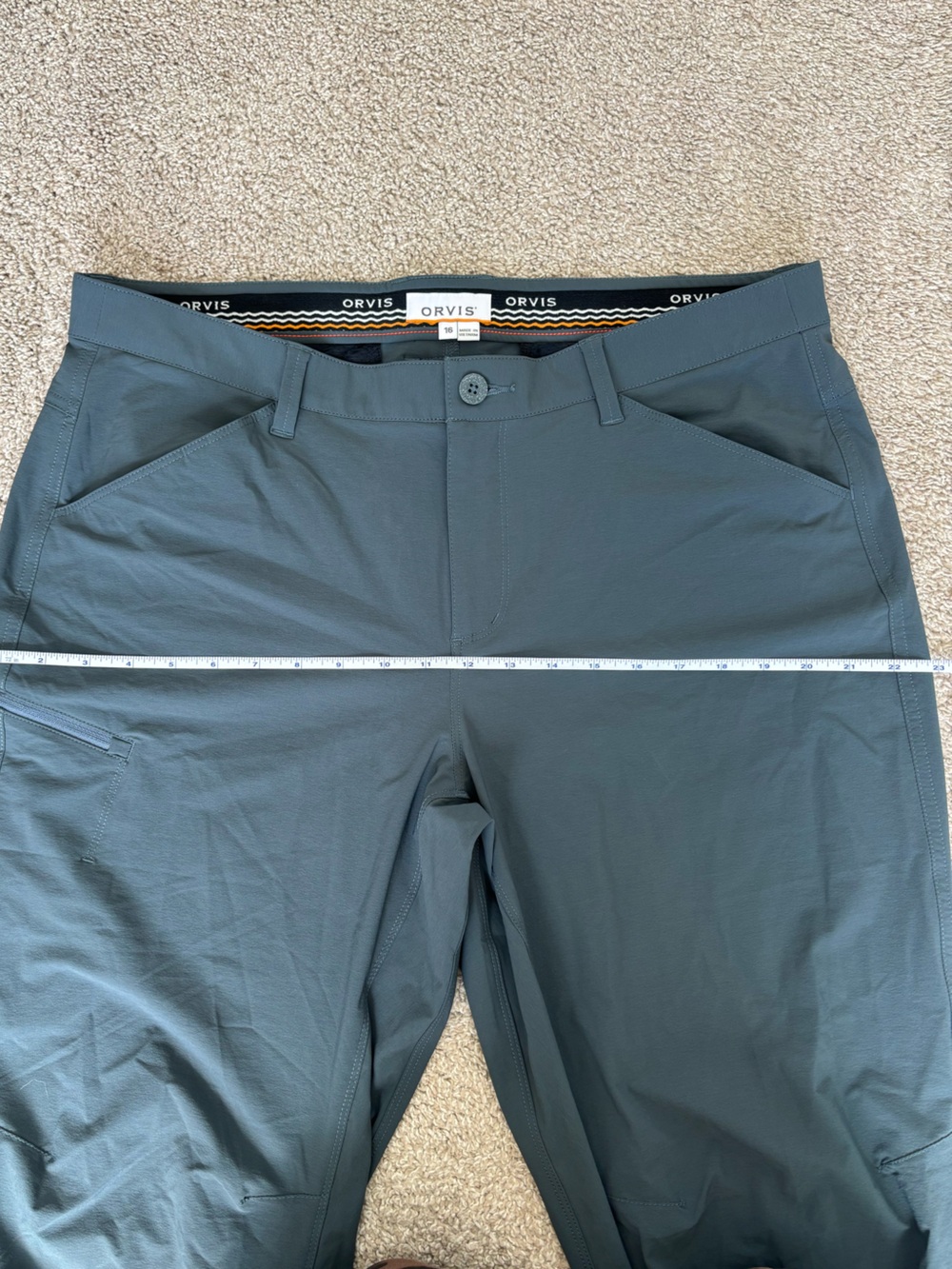 Orvis Women’s Size 16 Gray Hiking Pants Outdoor Travel Utility Straight Leg - Picture 9 of 16